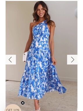 Billy J Jayma Maxi Dress - Blue Floral